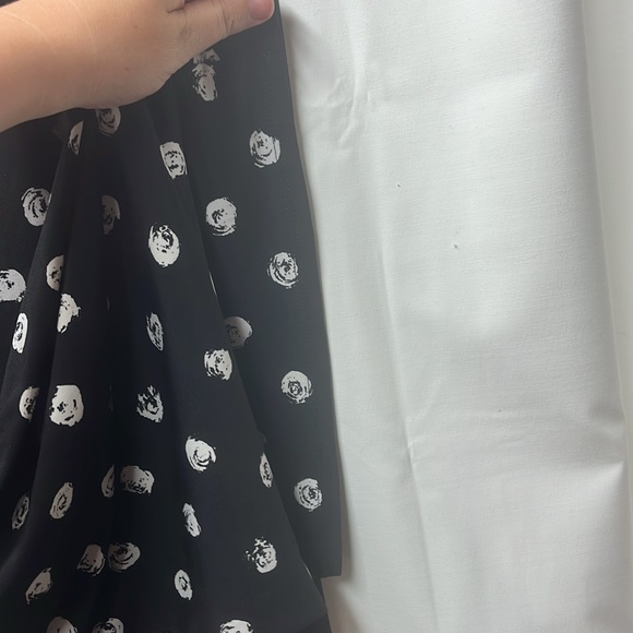 Clara Sunwoo Black White Artsy Polkadot Wide Leg Pants- M - Picture 4 of 5